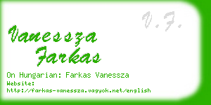 vanessza farkas business card